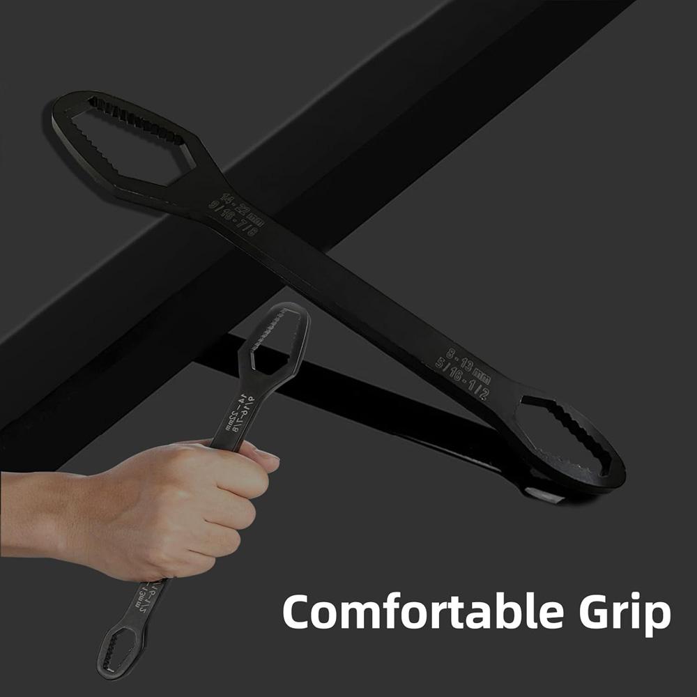 8-22mm 3-17mm Universal Torx Wrench Self-tightening Adjustable Glasses Wrench Board Double-head Torx Spanner Hand Tools for Home