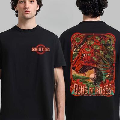 Y2k Guns N Roses Cotton Band Shirt Unisex Summer Short Sleeve Fashion Brand Tee Luxury Casual Vintage