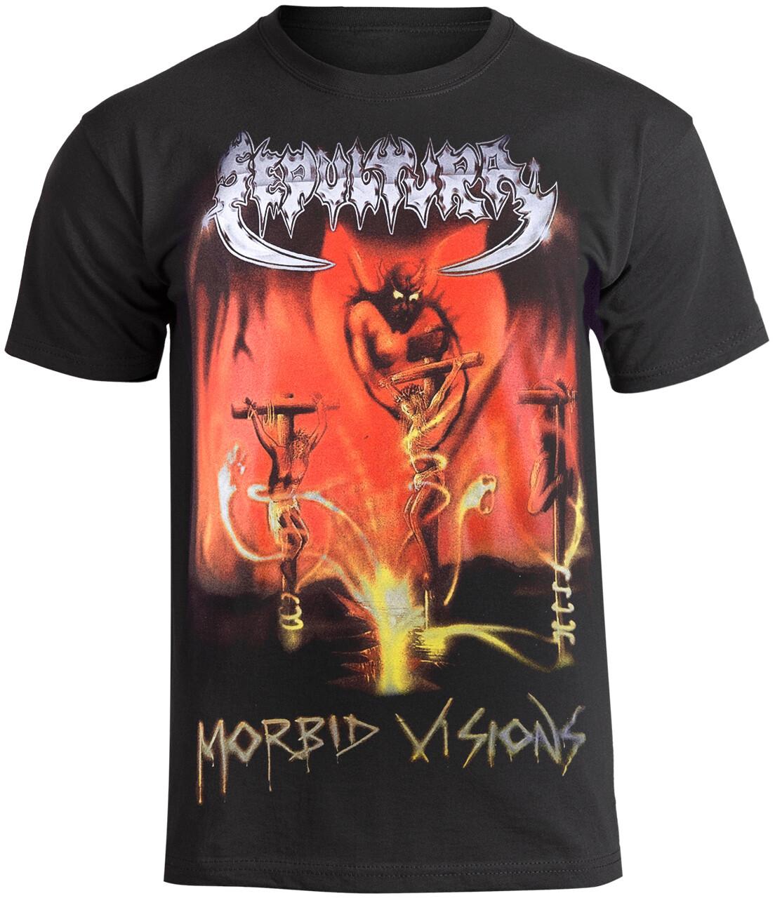 SEPULTURA - MORBID VISIONS - T-shirt / Sarcofago Vulcano Holocausto Mystifer XL