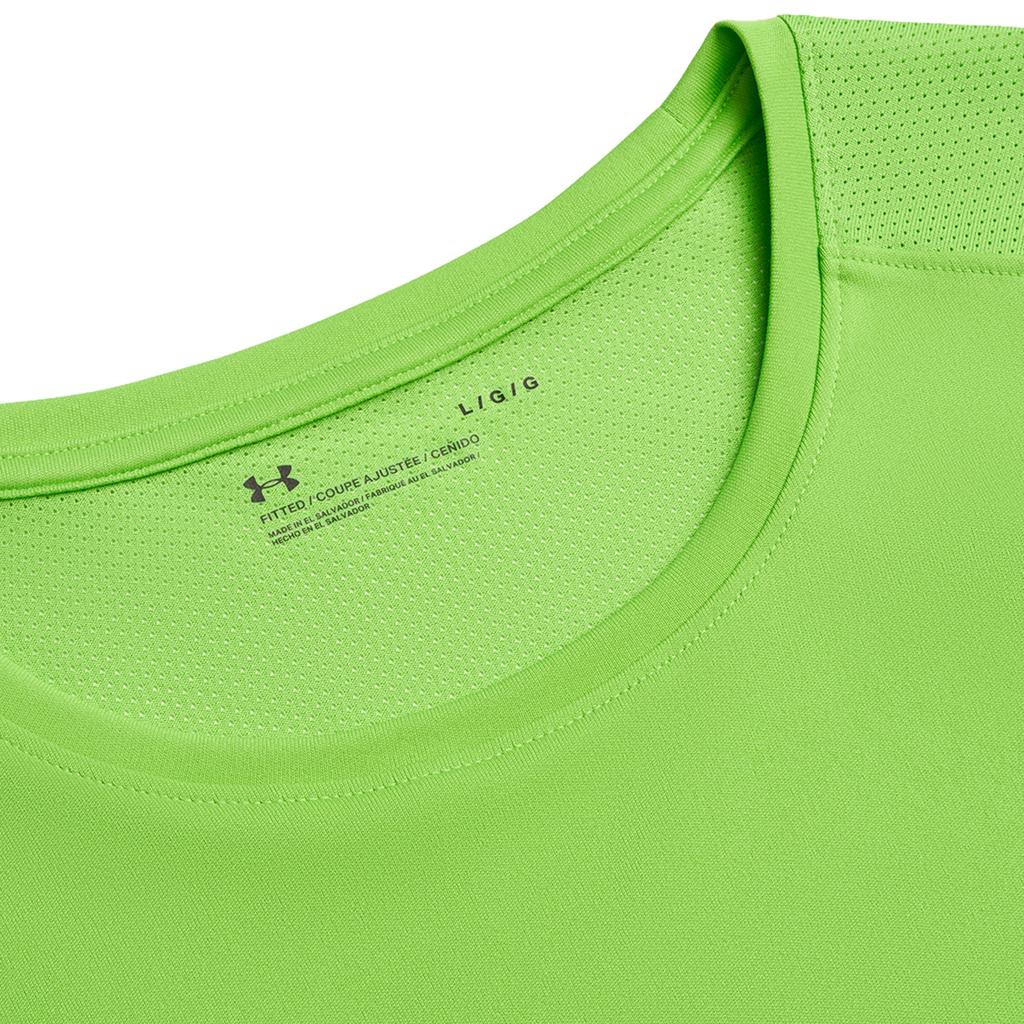 Under Armour Speed Stride Running Training Hyrox Breathable Comfortable Solid Color Simple Short Sleeve T-Shirt Men tops Light-Green 1369743-362
