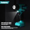 500W Cordless Hot Air Machine18V Rechargable Li-Battery Quick Heating Heat Gun for Shrink Wrapping Heat Shrink Tube PVC