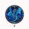 2026 Blue Flying Dragon Electrostatic Stickers Window Glass Sticker Waterproof Vinyl Decals No Adhesive Home Decoration #91