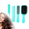 4Pcs Hair Brush Set Paddle Detangling Hair Brush Nine Rows Rat Tail Comb for   Thick Thin Curly Natural Hair