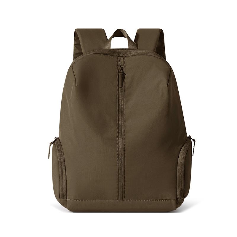 Nylon Backpack Solid Color Large Capacity Backpack