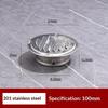 Air Vent Grille 75-200mm 201 Stainless Steel Waterproof Insect Proof Vent Cover for Exterior Wall Balcony Ventilation