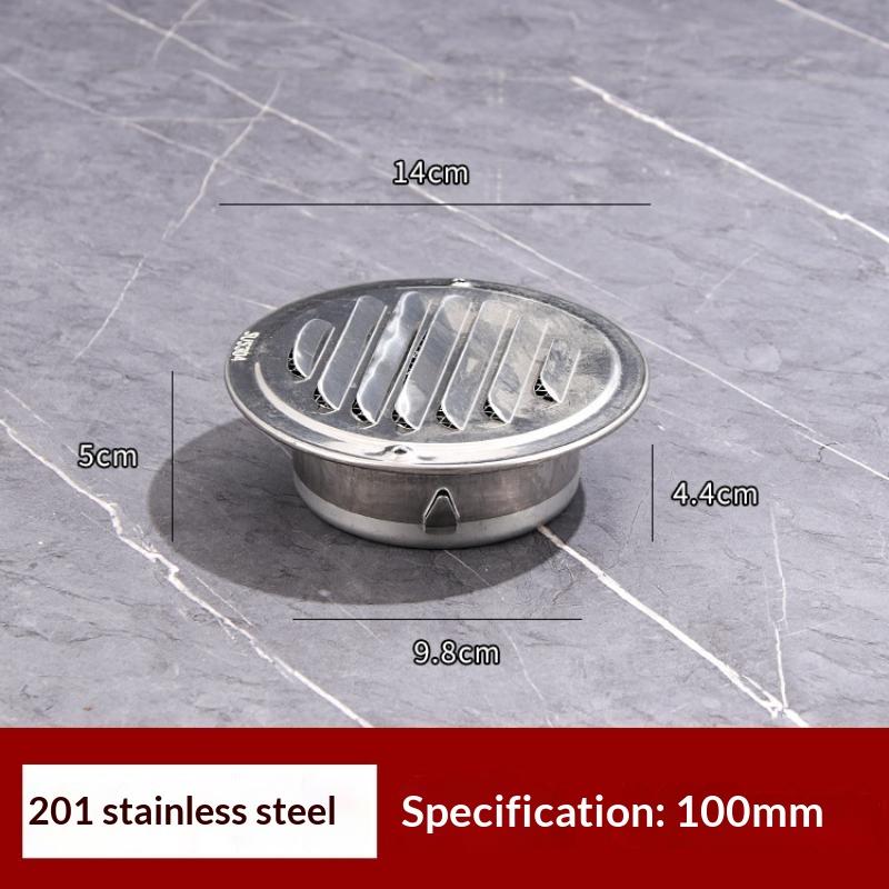 Air Vent Grille 75-200mm 201 Stainless Steel Waterproof Insect Proof Vent Cover for Exterior Wall Balcony Ventilation