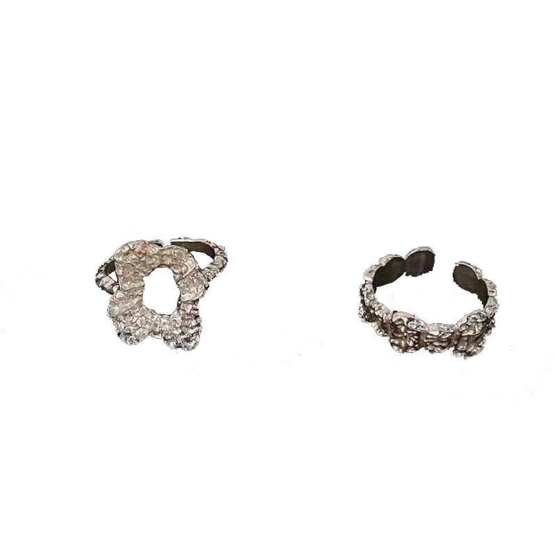 Unique Geometric Style 925 Silver Ring Trendy Lightweight Elegant Accessory For Women
