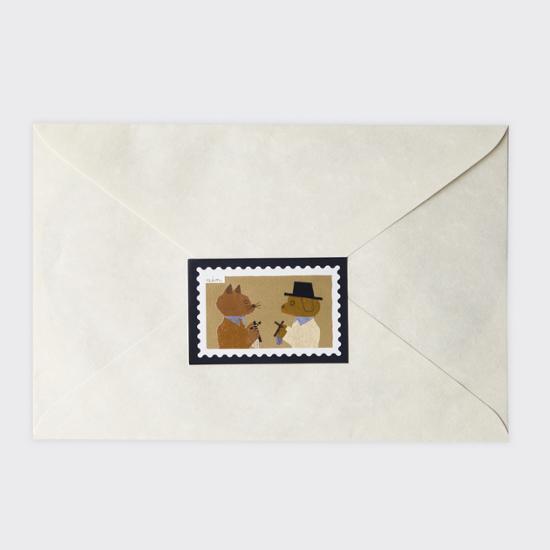 Small Stationery Sojak5 Happy Hobby Regular Card (Knitting), a Popular Phrase In Korea