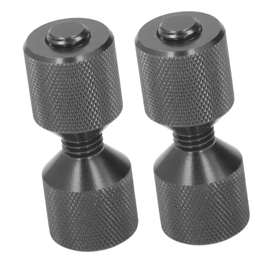 2 Stück Flanschausrichtstift Eloxal Aluminium 1-1/8 Zoll Flansch Doppellochstifte Set für 0,5 bis 14 Zoll 150LB Flansche Schwarz