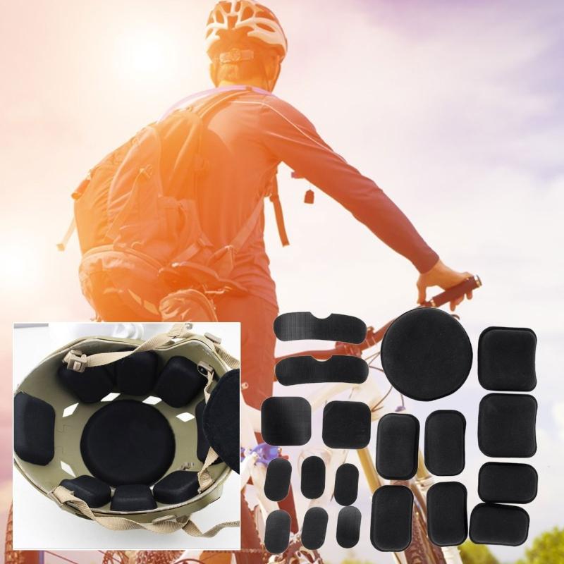 19Pcs Helmet Padding Motorcycle Foam Pads for Head for Protection Liners Inner P