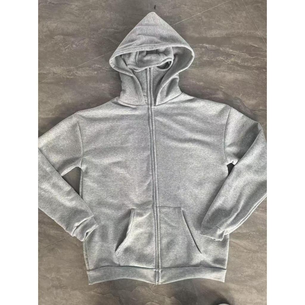 Design Unico per la Stagione Primavera e Autunno, Felpa con Cappuccio e Zip a Doppio Strato, Stile Streetwear Largo per Uomo e Donna, Stile Coppia