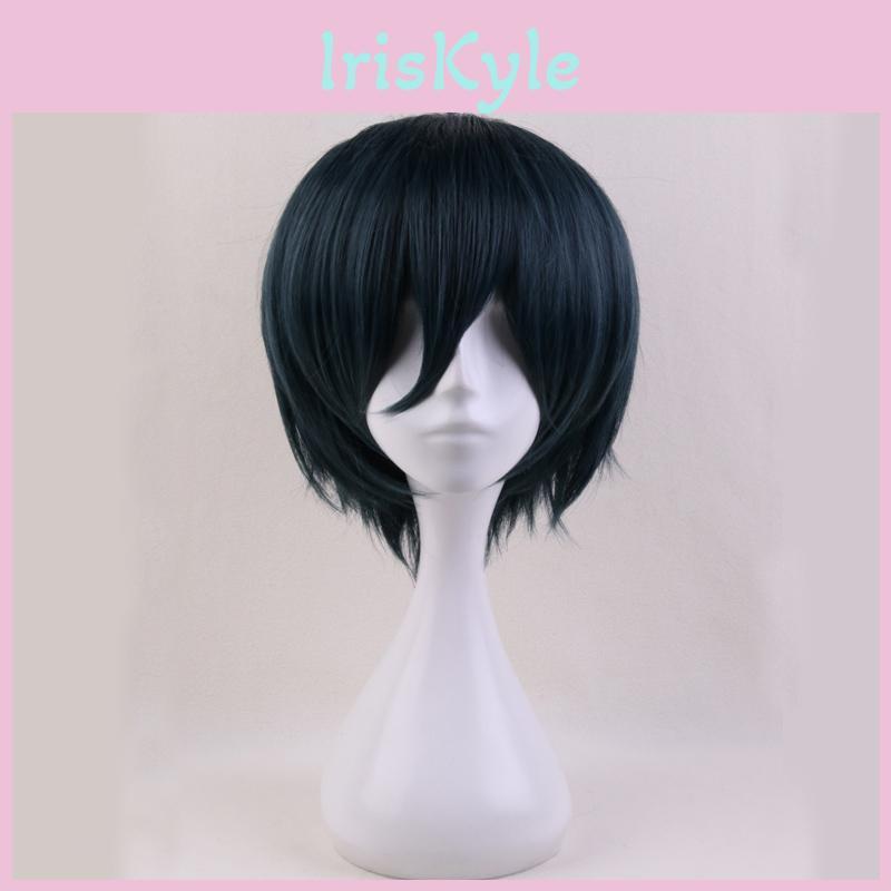 Harmony Killing V3 Anime Danganronpa Saihara Shuichi Short Wig Cosplay Costume Dangan Ronpa Heat Resistant Hair Men Wigs