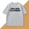 Camiseta de Media Social media kills roUnisexce con Mujer un modelo Unisex
