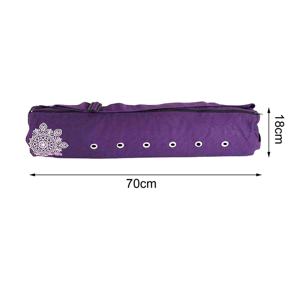 Yoga Mat Bag Sports Gym Bag with Adjustable Shoulder Strap Lightweight Breathable Nonslip Mat Holder Canvas Yoga Mat Carrier