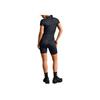 Nike SKIMS Shine Short Sleeve Mock Neck Top Obsidian Women Tops Black TP-TSH-2714-OBD