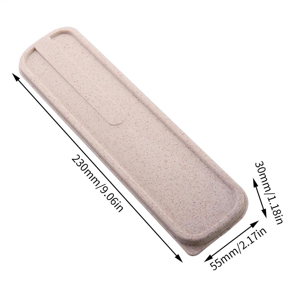 Tragbare Reise Outdoor Mehrweg Geschirr Box Schule Home Slot Design Praktische Besteck Transparent Abdeckung Besteck Fall