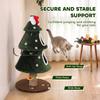 Cat Tree, Christmas Cat Tower with Dual Condos, Sisal Ladder, Jute Posts, Anti-Tip Rope, Hanging Balls, 60 x 60 x 132 cm