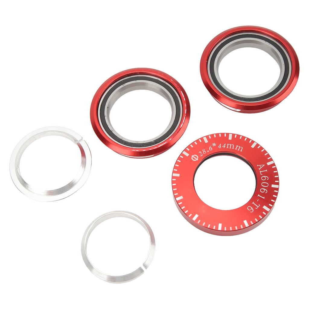 X CANSUN Folding Bike Headset 44mm Folding Bicycle Bowl Set Build In Bearing Headset for BYA412 P18 P8 1 Set Red