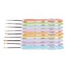 9pcs Soft Comfort Grip Handles Crochet Hooks Set Ergonomic Crochet Needles  For Knitting Craft