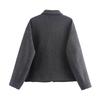 Women's Fashion Loose Zipper Stand Collar Suede Jacket