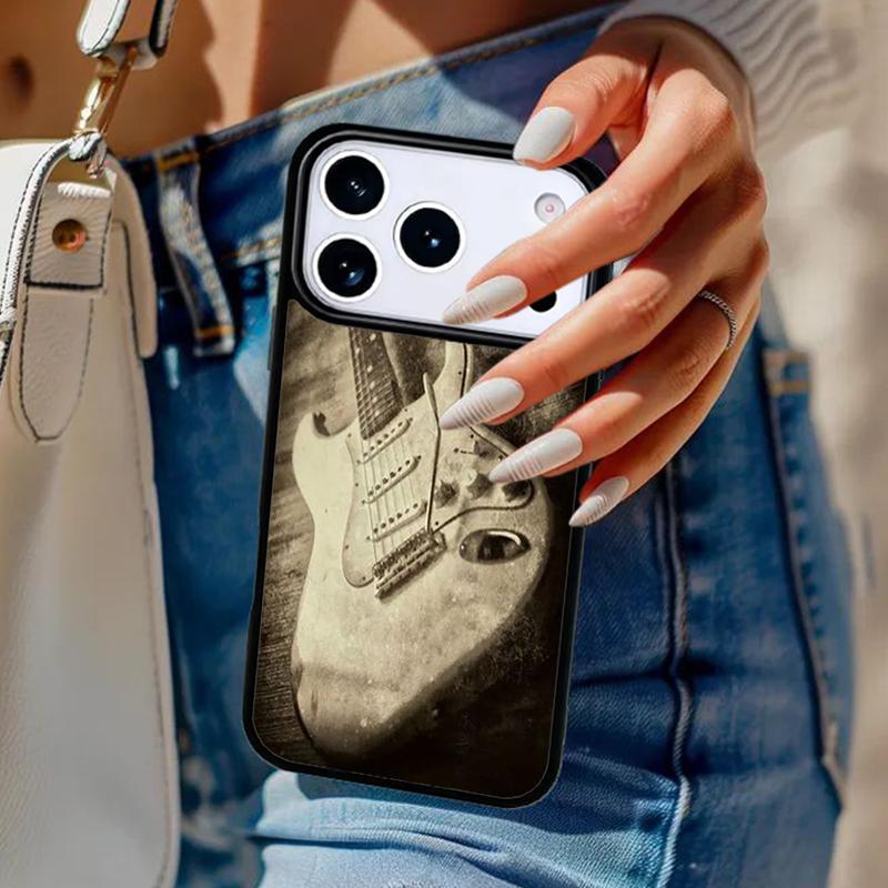 Rustic-Sepia-Guitar Phone Case For iPhone 17 Air 14 15 13 12 Max Cover For Apple 16e 11 Pro Max Plus Coque