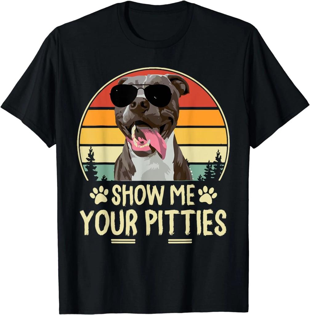 Zeig mir deine Pitties Pitbull Mama Pitbull Hundeliebhaber Papa Haustiergeschenk Unisex T-Shirt