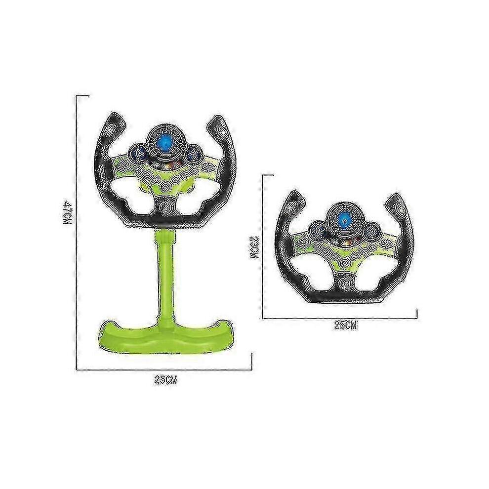 (Rose) Volant de Simulation Électrique Jouet Avec Son et Lumière Jouet de Voiture Éducatif Voiture Enfant Jouet de Simulation de Voiture