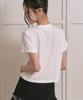 THE GREEN LAB Lettering Symbol Crop Short Sleeve T-Shirt [Ivory/Key]