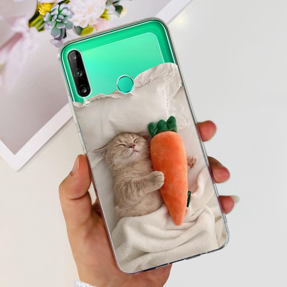 For Huawei Y7p 2020 Case Honor 9C Silicone Cover Fashion Butterfly Clear TPU Fundas For Huawei P40 Lite E ART-L28 ART-L29 Bumper