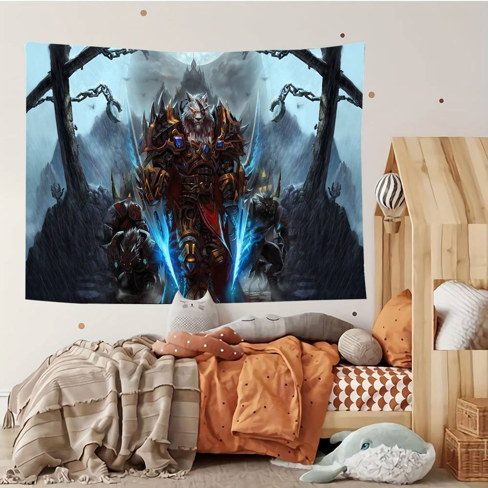 WWorld Of WWarcraft Tapestry Customizable Tapestries Of Various Styleswall Hangings Celebrity Photo Printingwall Hangings