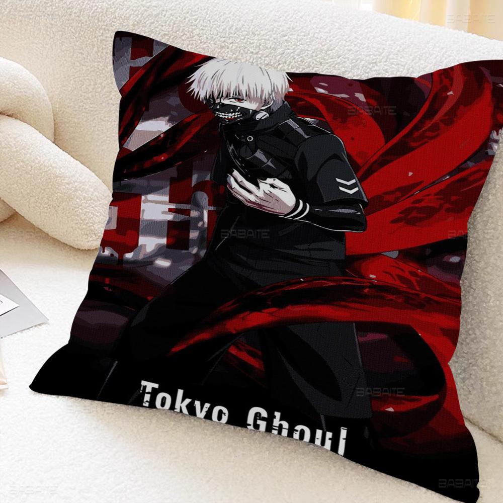 

Japanese Anime T-tokyo G-Ghoul Pillowcase Toon Gift Cushion Cover Bedroom Home Sofa Chair Seat Decor Pillow Case 16x16Inch