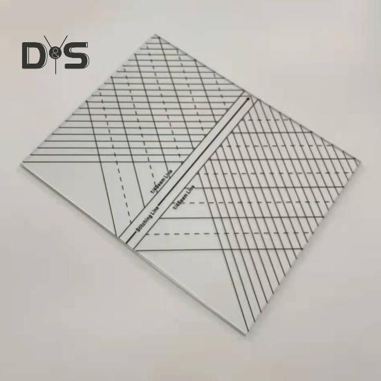 Acrylic Quilting Straight Ruler 1/4-Inch Seam Line Stitching Line Diagonal Line DIY Sewing Craft Projects Ruler Template Sewing Enthusiasts Gift