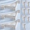 10 Pezzi Ganci Clip per Scaffale Congelatore in Alluminio Bordo Liscio Ganci Clip Robusti per Frigorifero per Supporto Scaffale Vetrina Frigorifera