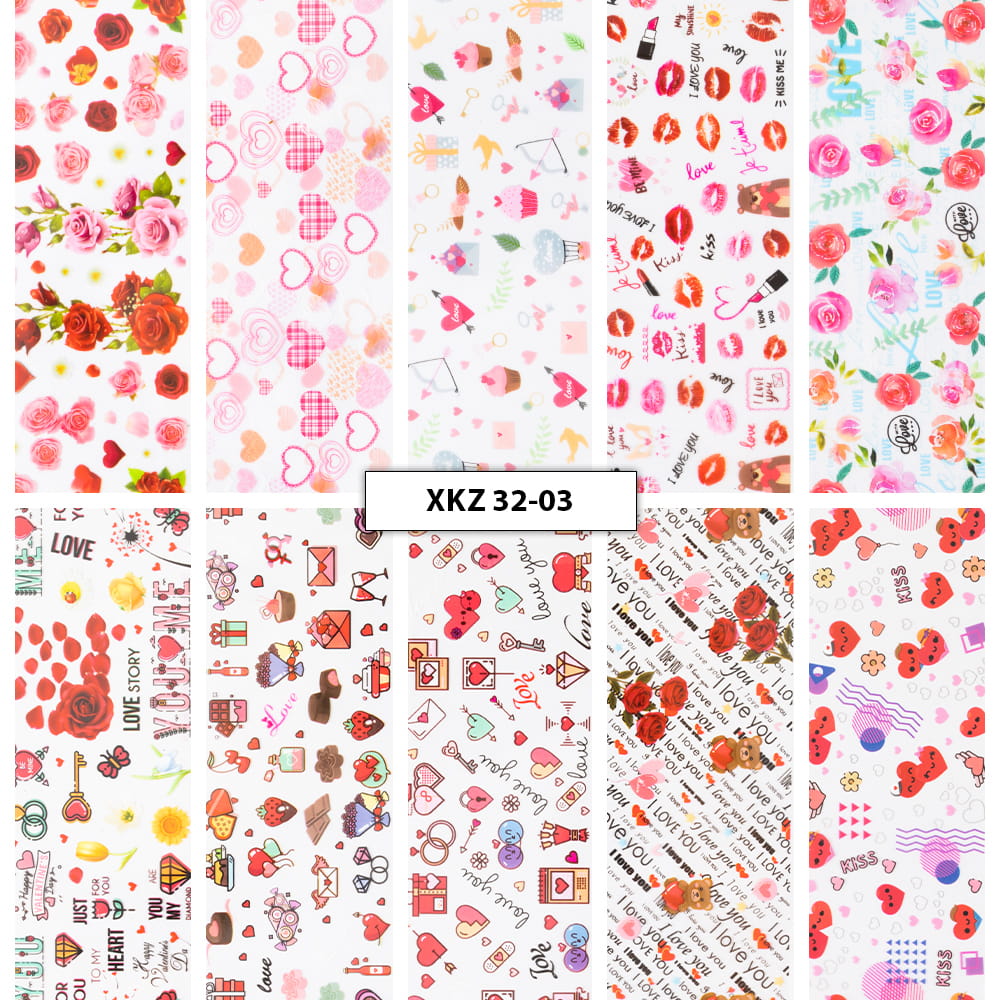 Transfer foils 10 pieces of 100 XKZ 32-03