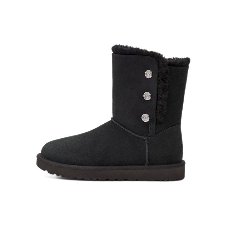 

UGG Bailey Snaps Теплые Прочные Амортизирующие Нескользящие Простые Удобные Мягкие Сапоги До Середины Икры Зимние Сапоги Женские Сапоги Черные 1127151-BLK 37