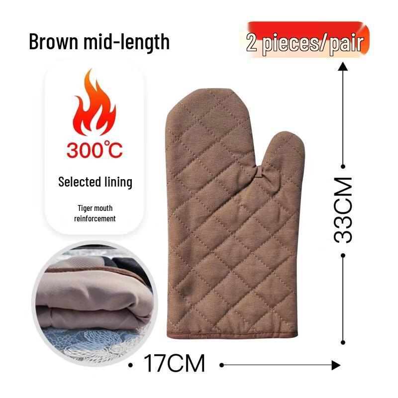 Qiwei 500°F Heat Resistant Oven & Baking Gloves