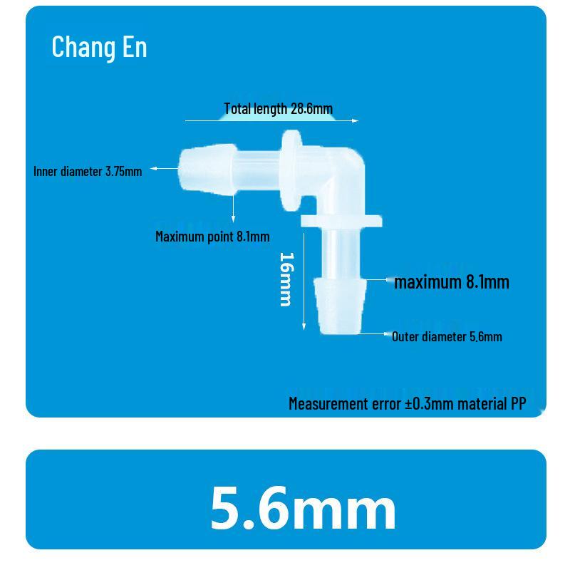Plastic 90° Hose Connector Elbow Barb