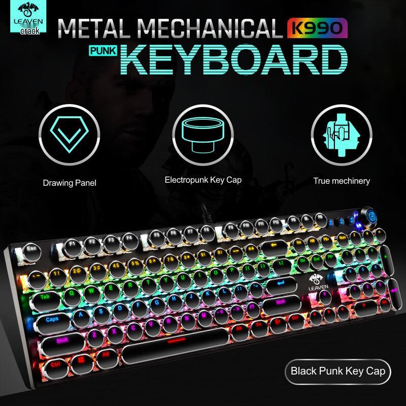 

OLOEY Steampunk Mechanical Keyboard