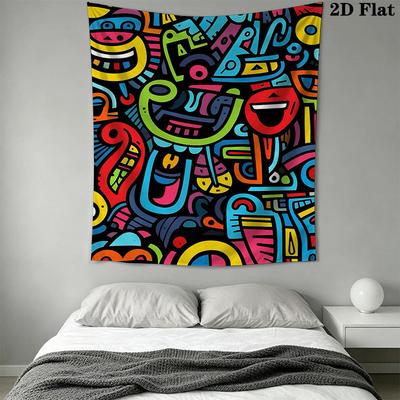 Fun Colorful Style Pattern Home Decor Tapestry, Wall Hanging, Decorative RV Wall Cloth.ZGT0914444