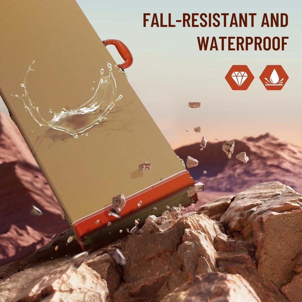 CAHAYA Guitar Case Electric Guitar Hard Case with 30mm Thick Pad Neck Pillow Included 2 Keys PVC Material Waterproof Easy to Clean Storage for