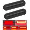Fenikso Led Trailer Lights, 4.8Inch Trailer 96 LED Tail Light Bar Red Sequential Spin Running Flicker Brake Light, Sequential Flowing Amber Turn