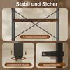 5-Tier Bookshelf, Industrial Bookcase with Metal Frame - Rustic Brown and Black