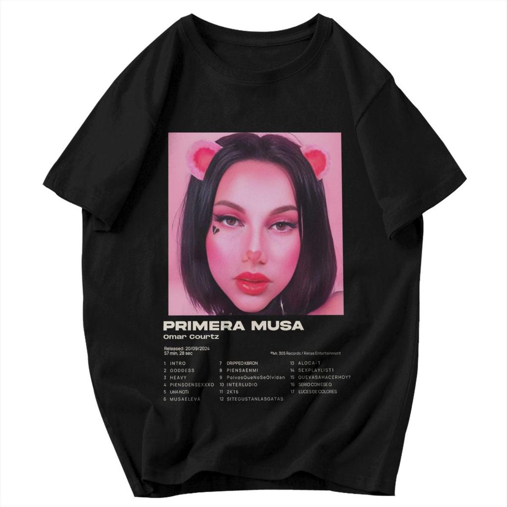 Men T Shirt Rapper Omar Courtz Primera Musa 2026 Graphic Unique Y2K Graphic Short Sleeve Unisex Tops T Shirts