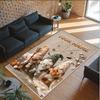 Gnome Theme Crystal Velvet Rug Personalized Custom Name Text Soft Floor Mat Home Decor