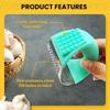 Upgrade Stainless Steel Garlic Presser Garlic Press Rocker Garlic Mincer Garlic Crusher with Peeler and Cleaning Brush