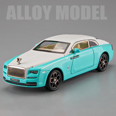1/32 Scale Wraith Mansory Diecast Car Model Toy, Pull Back Toy Vehicle with Sound and Light for Kids Toddler Boys Girls Gift Collection