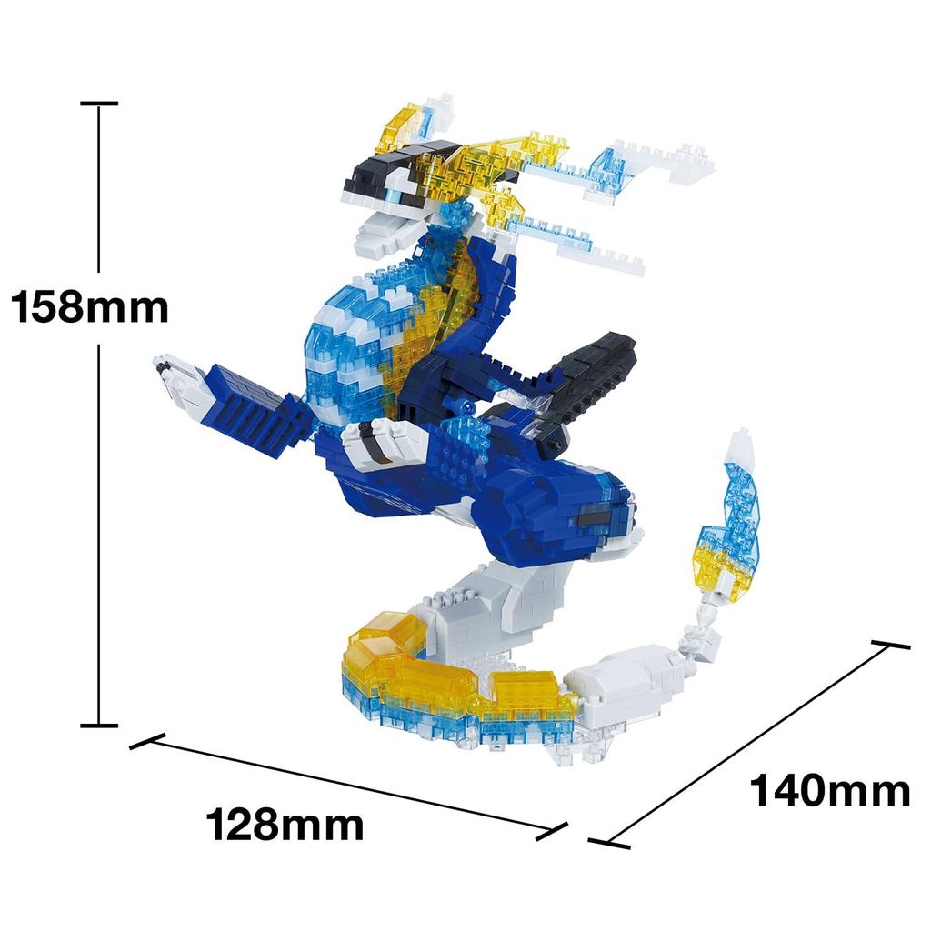 Kawada Nanoblock Pokemon Miraidon Edizione Deluxe x 6 x 12 anni in su Hobby da Interno NBPM_103 10,5 8,5 cm NBPM_103