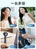 Innovative ViSSKO Handy Fan Cooling Portable Neck Handheld Tabletop High Strap USB Battery 5 Speed Mini Heatstroke Fireworks Gift Black [2025 Model] -