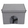 Pet Cooling House Foldable Portable Long Lasting Cat Dog Cooling Ice House for Home Outdoor Travel Gray