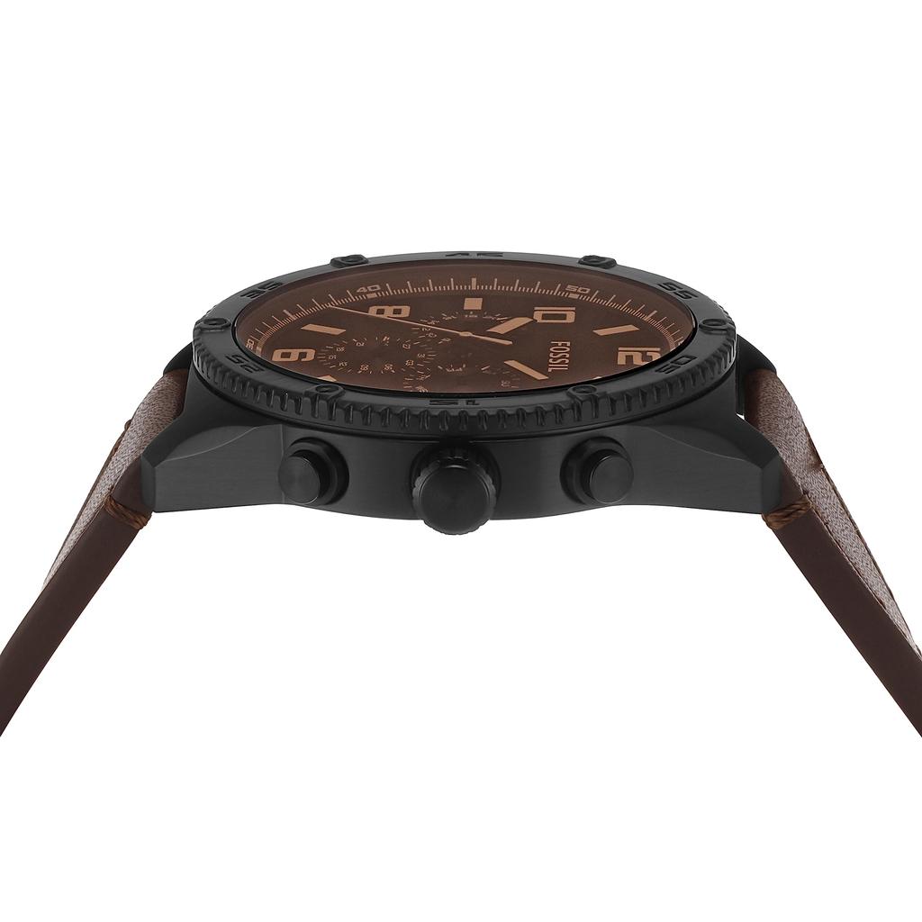 BROX Multifunction Brown Leather Watch